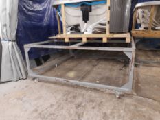 Fabricated metal assembly trolleys, approx. 2400mm