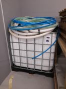Skid mounted 1,000L IBC (previously held water) (L