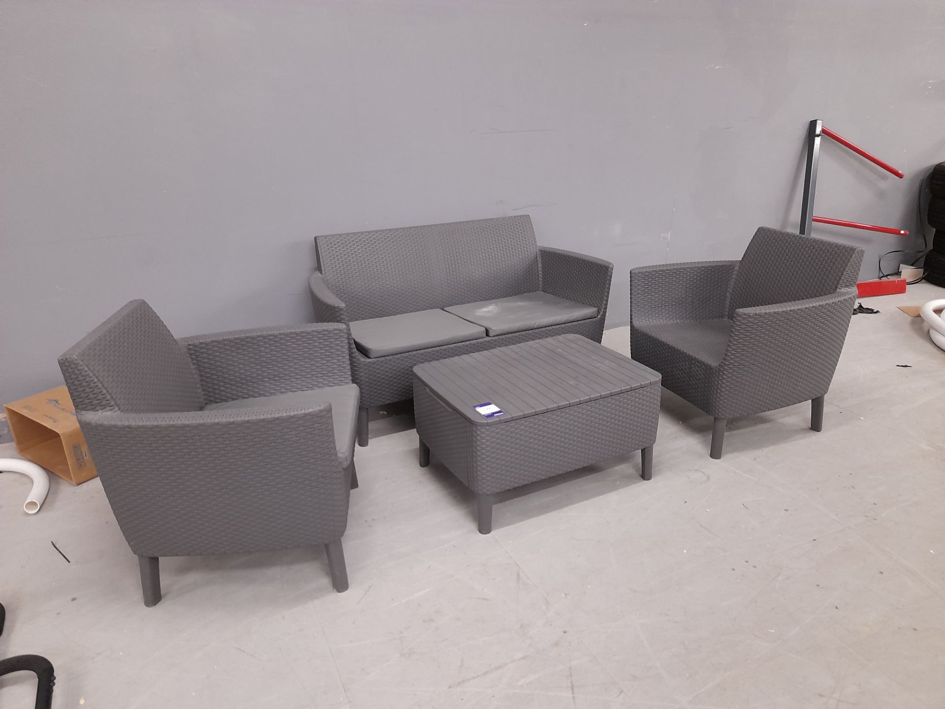 Ratten type 4 piece garden furniture set (Missing - Image 2 of 2