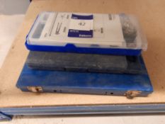 Quantity of drill bits to case, rivet set and sock