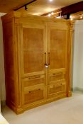 European oak larder cabinet (Overall dimensions 2300x1970x720)