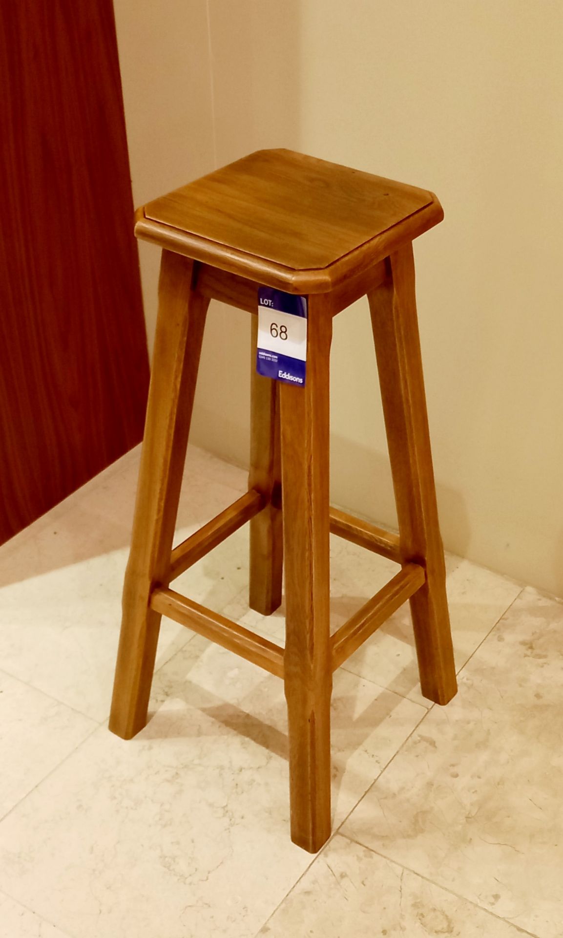 European oak bar stool