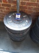 Quantity of 25kg Rubber Weight Plates