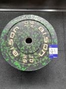 Quantity of 10kg Rubber Weight Plates