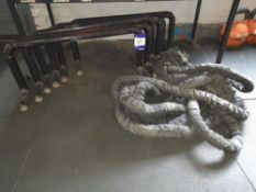 6x Parallette bars and “Battle Ropes”