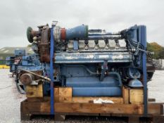 MTU 12V2000 Marine Diesel Engine used Running take out