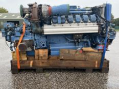 MTU 12V2000 Marine Diesel Engine used Running take out