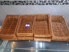 8 Whicker Display baskets as lotted