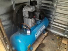 NuAir NB7/270 FT 7.5 piston type air compressor, with floor mounted tank, Serial Number 159118 (