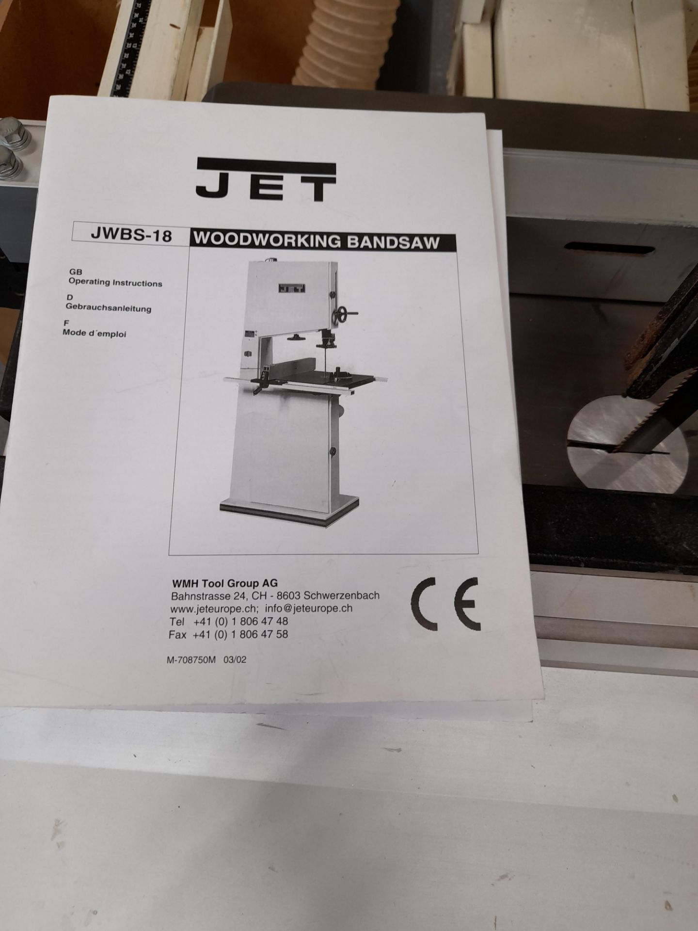 Axminster JWBS-18 Band Saw, Serial Number 308641, A Risk Assessment and Method Statement will need - Image 5 of 5