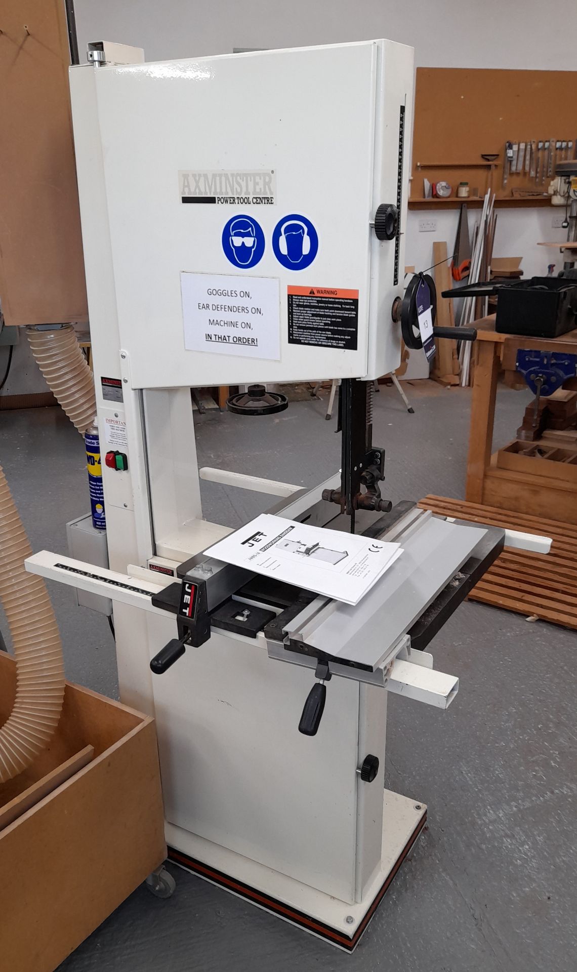 Axminster JWBS-18 Band Saw, Serial Number 308641, A Risk Assessment and Method Statement will need - Image 2 of 5