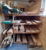 Quantity of Timber to include assorted lengths of American Oak and Cherry Wood up to 5m lengths.