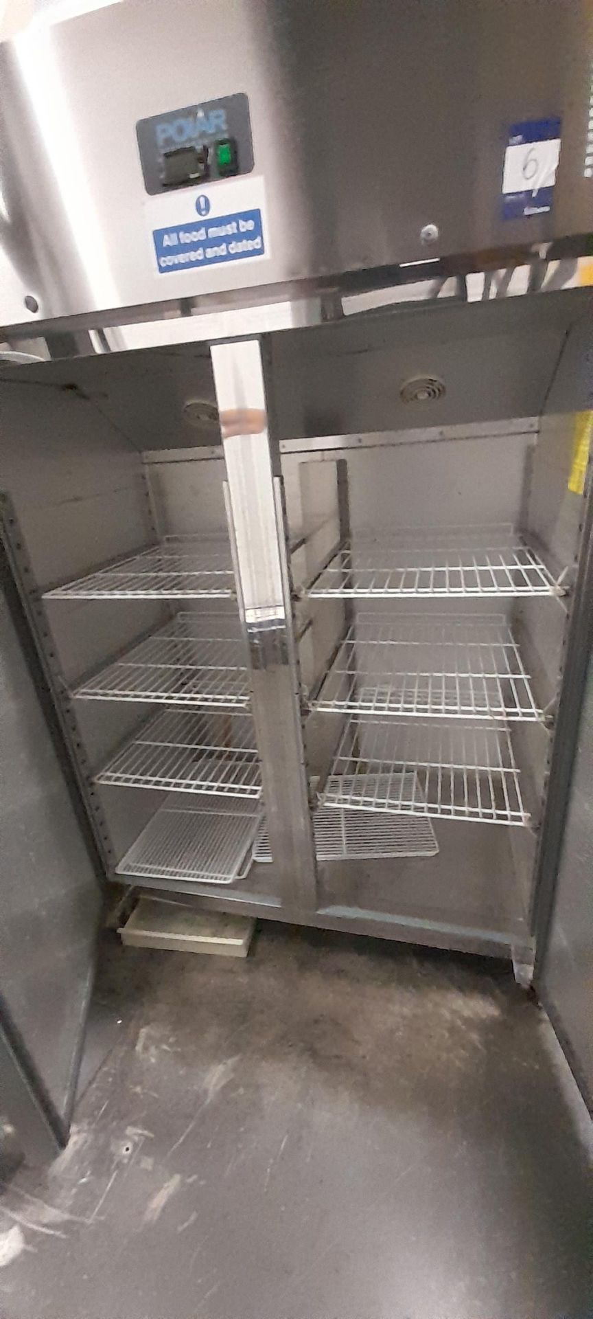 Polar G594-02 Upright Double Door Stainless Steel Commercial Fridge. s/n: 8123998 - Image 2 of 4