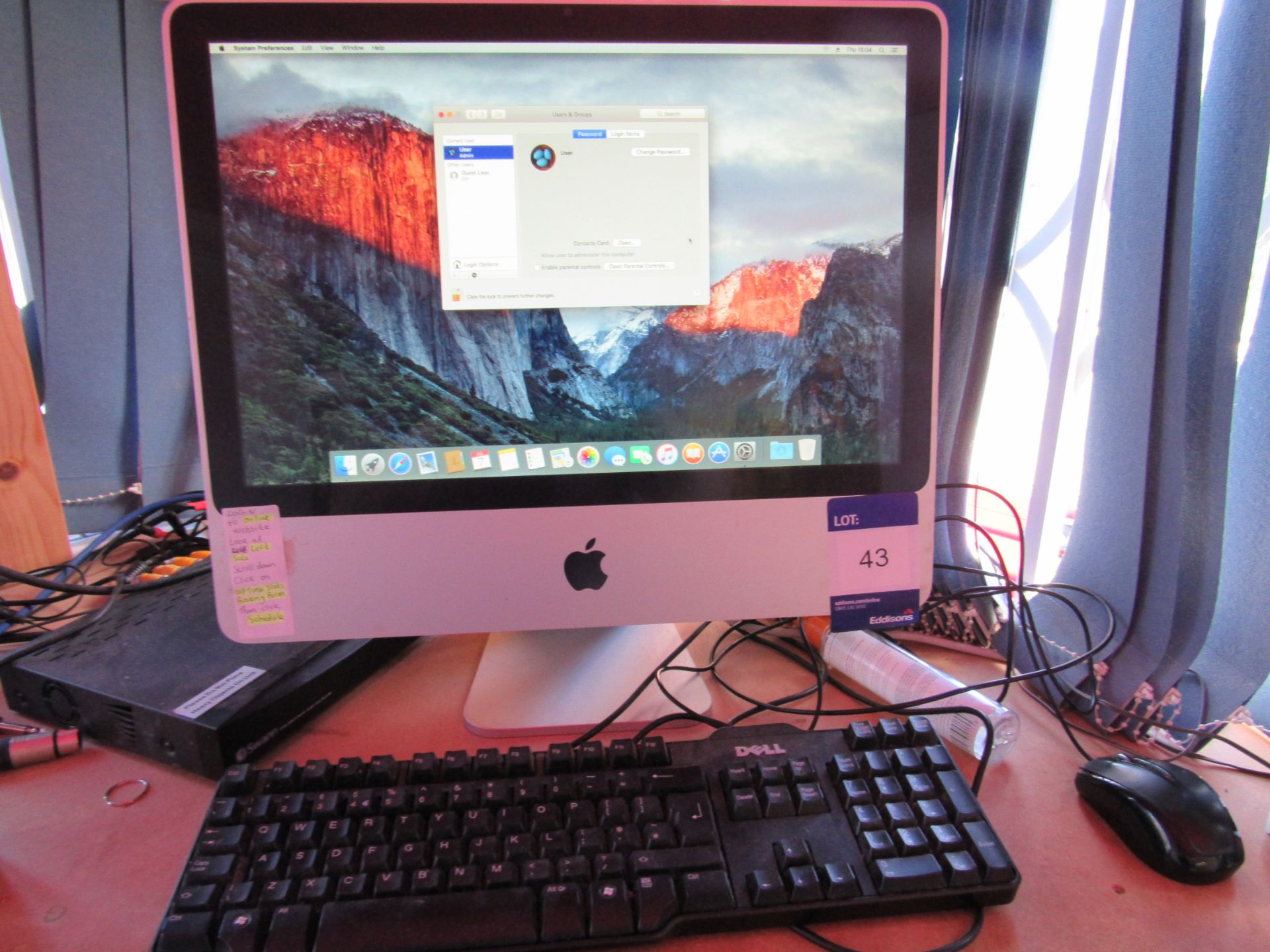 Apple iMac 2.66GHz, Intel Core 2 Duo, 4GB Ram 800MHz, 20in Display, 500GB HDD. Located at