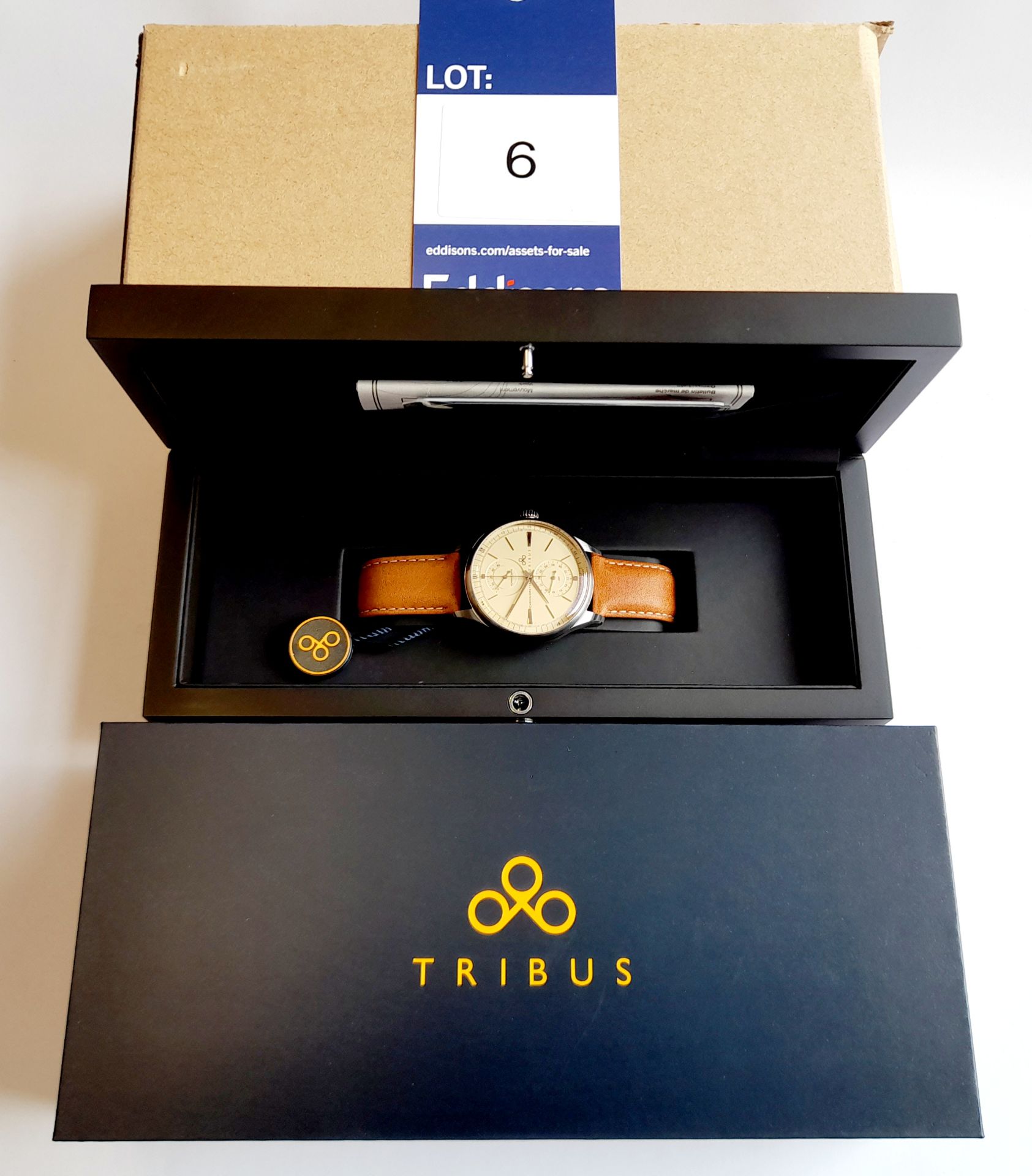 Gents Tribus TRI-03-SSTL-10-L20 Power Reserve Auto - Image 4 of 4