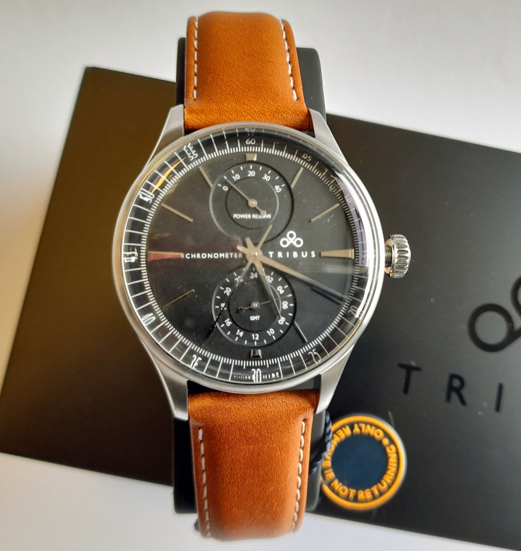 Gents Tribus TRI-03-SSTL-02-L20 Power Reserve Auto