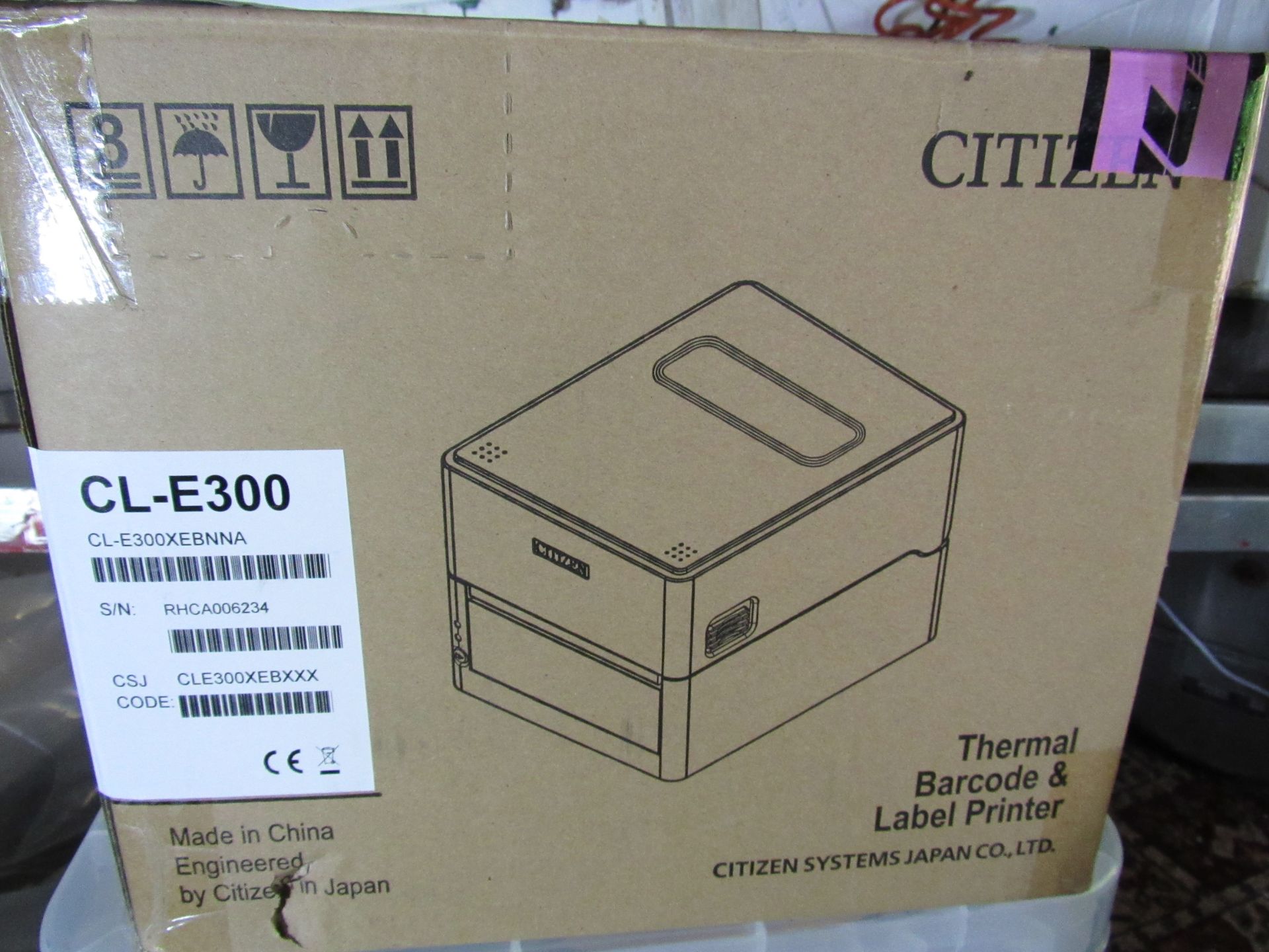 Citizen CL-E300 Thermal Barcode and Label Printer, Located at Bradford, BD9