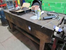 Timber work bench