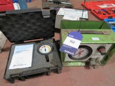 KM 4014A Cylinder leak tester and pressure guage