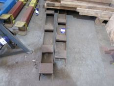 Pair fork lift tine extensions