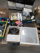 A pallet of various electrical consumables etc. Please note this lot has a lift out fee of £12 plus