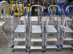 3x Werner 2-step Platform Ladders. Max load 150kg