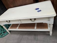 Laura Ashley Cream Painted 2-tier Coffee Table