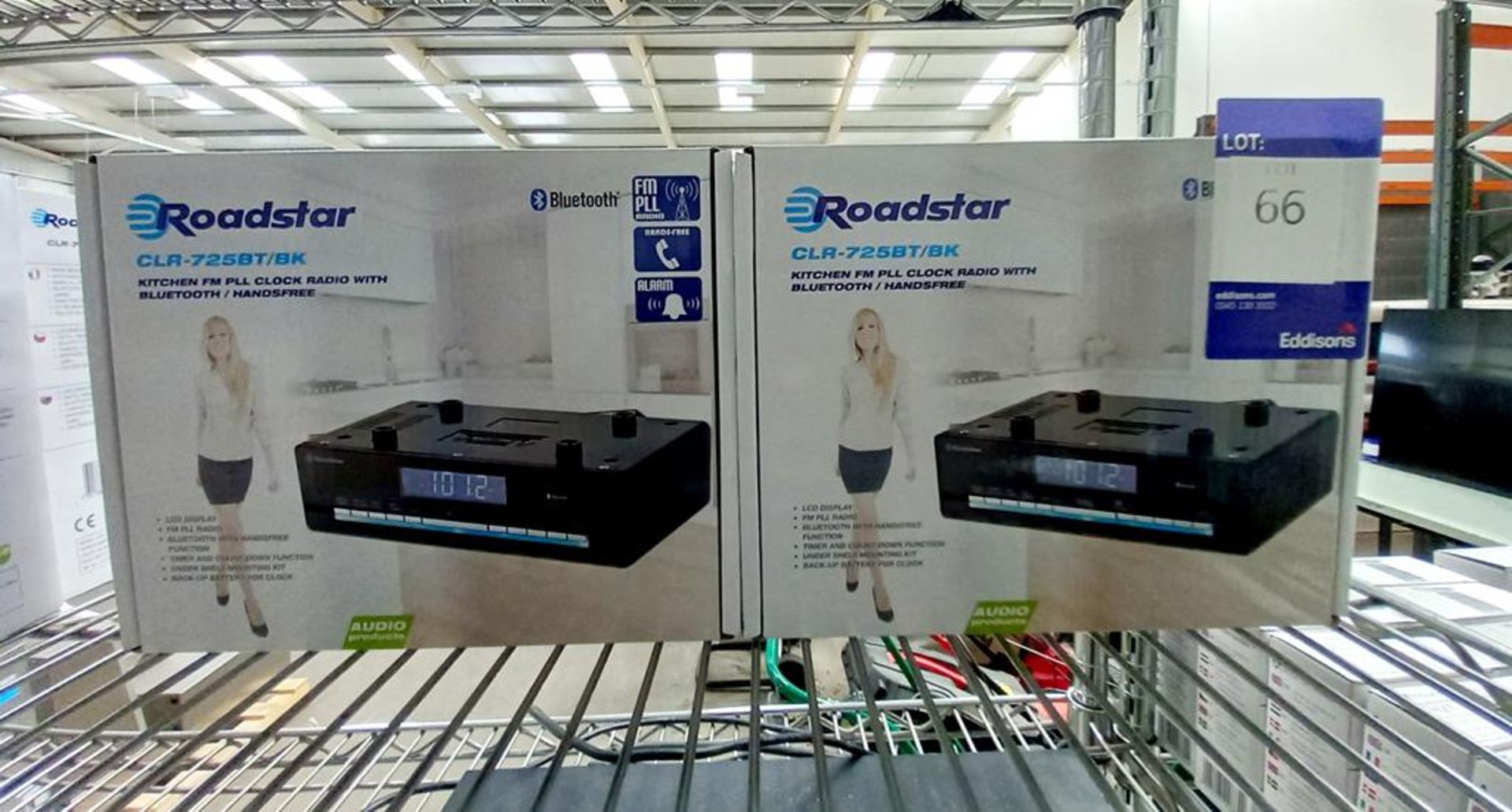 2 x Roadstar CLR-725BT/BK Kitchen Clock Radio and 2 x Roadstar CLR-725BT/BK Kitchen Clock Radio - Image 9 of 10