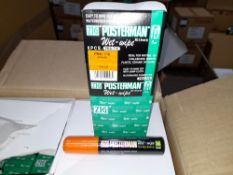 1 x Box of Kuretake Zig Posterman Wet-Wipe Orange