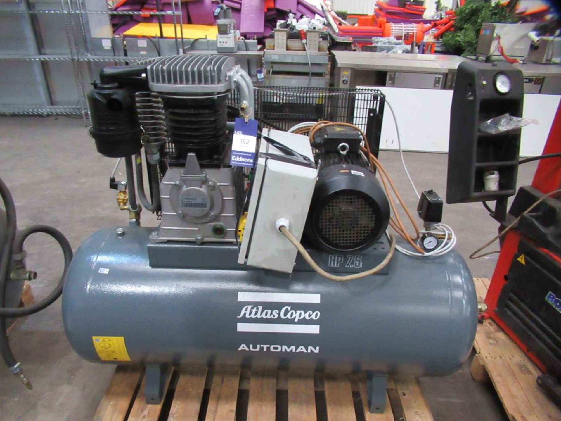 Atlas Copco Automan Compressor and Air Receiver.