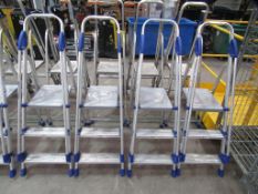 4x Werner 2-step Platform Ladders. Max load 150kg