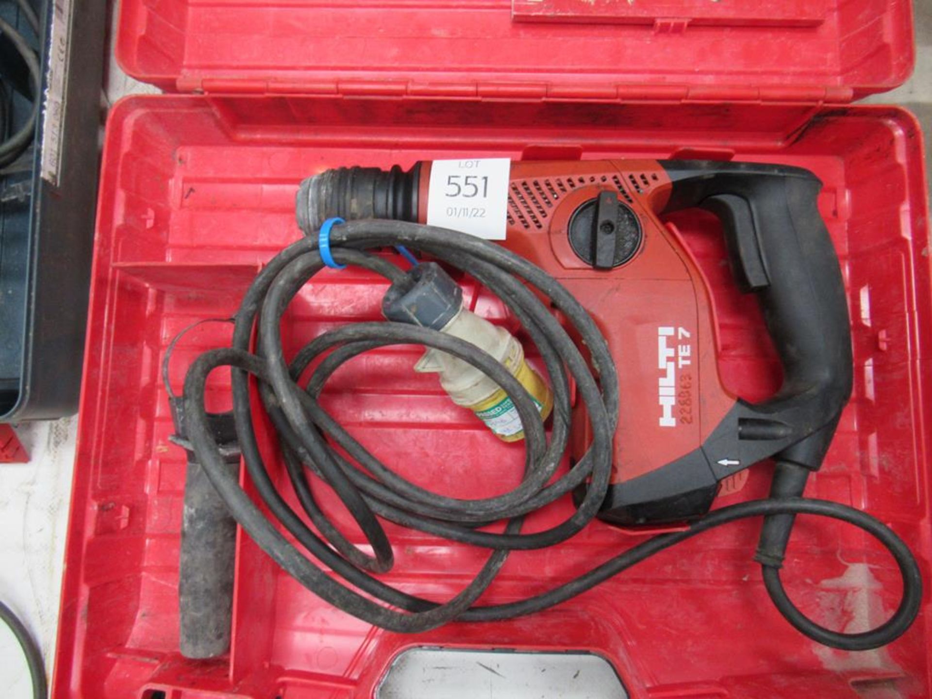 Hilti TE7 110V Hammer Drill in carry case