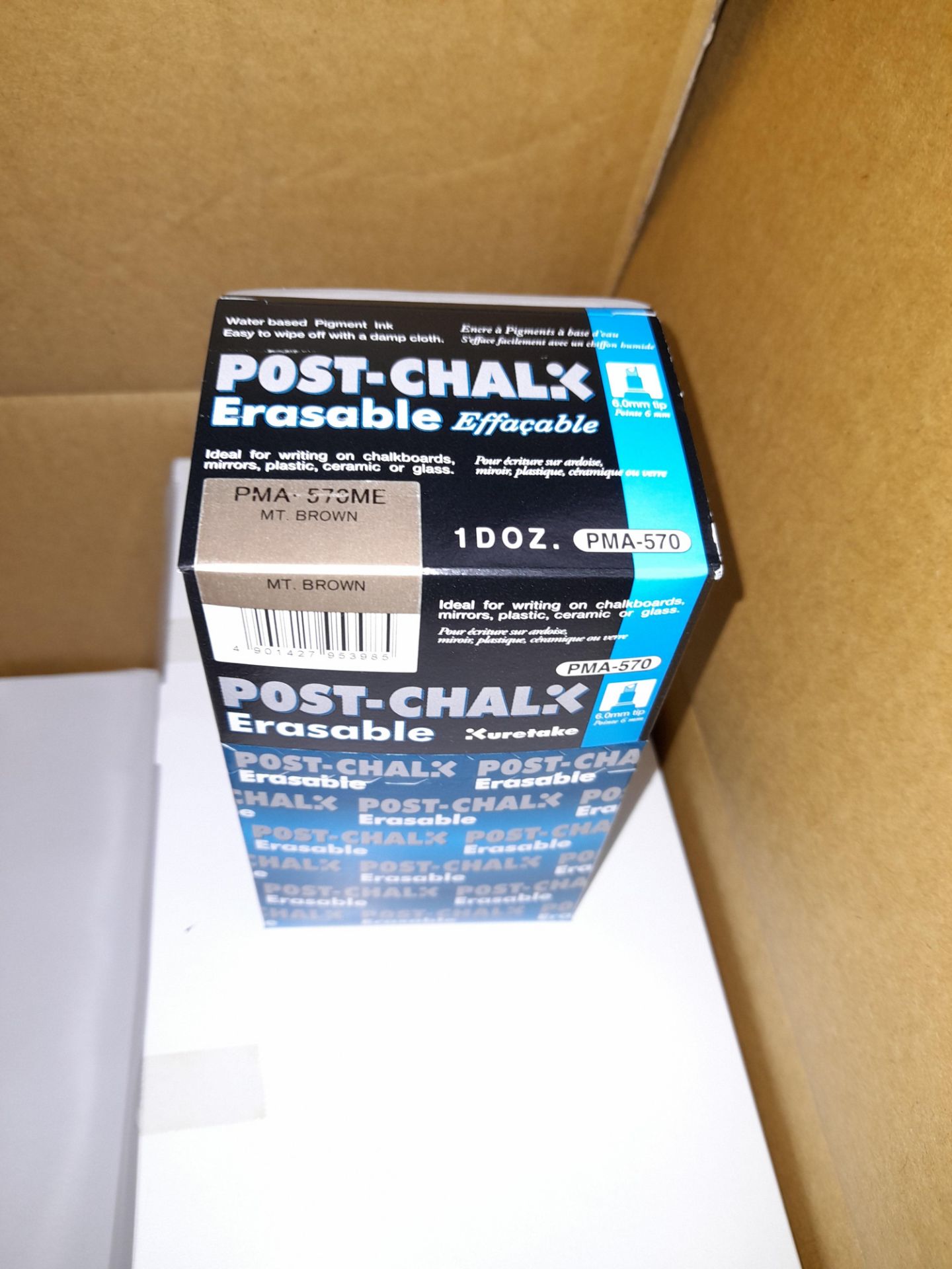 1 x Box of Kuretake Post-chalk Erasable MT Brown P - Image 3 of 4