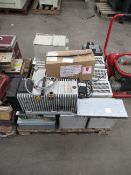 A pallet of industrial electrical modules, Server units etc