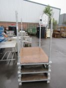 3x Galvanised Fold Up Stillages