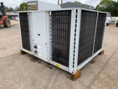 Carrier 120 Kw capacity Industrial water chiller, Model 30RA-120-BO513-PEE Dimensions 227 cm wide