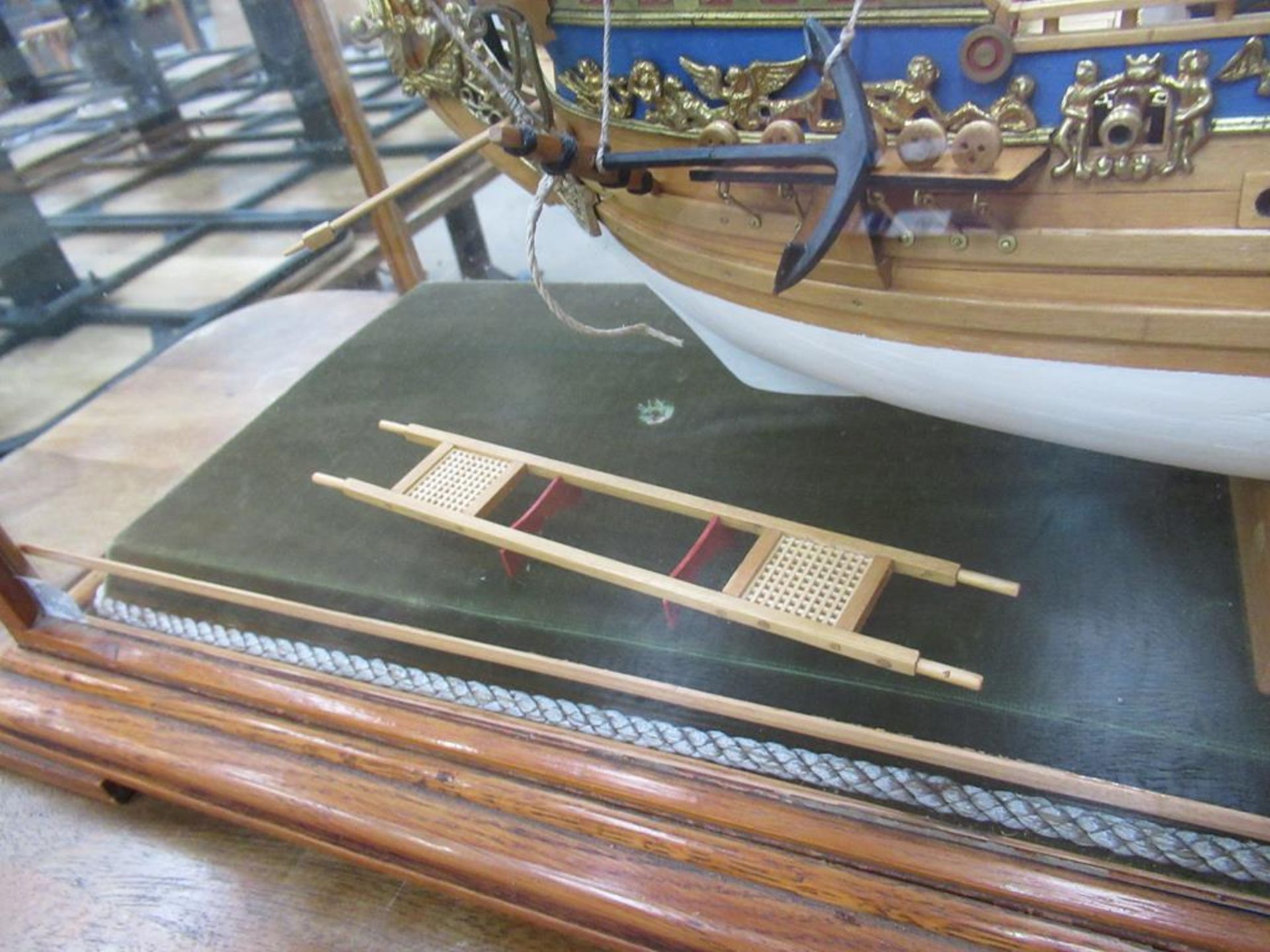 Royal Caroline Model Boat in Glass Cabinet - Image 8 of 12