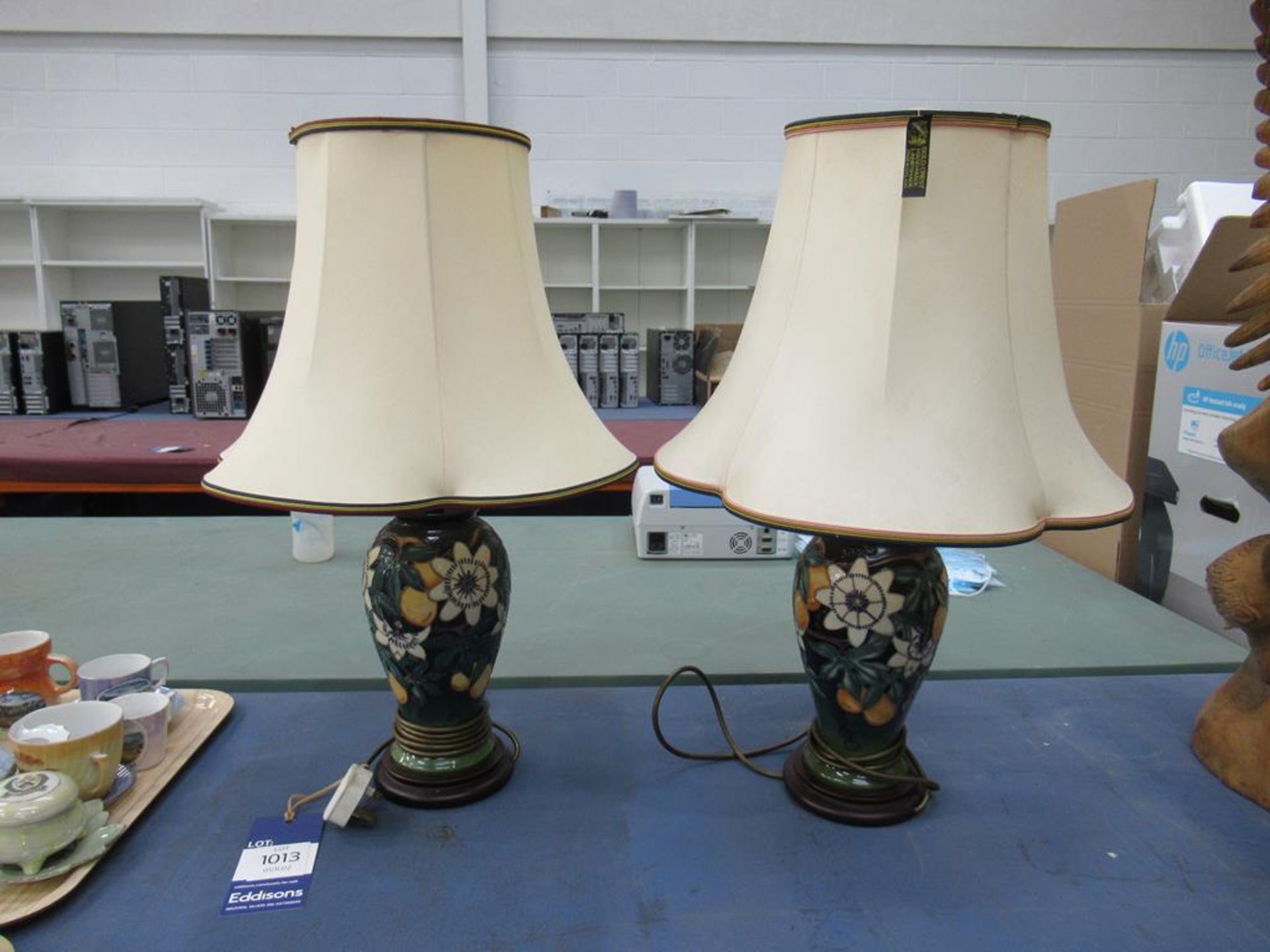 A Pair of Moorcroft Table Lamps
