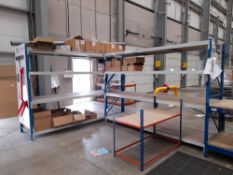 2 Various 4 Tier Boltless Racks