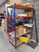 5 x Rapid Racking 5 Tier Racks with contents of disposable glass boards PPE, Various Fixings and