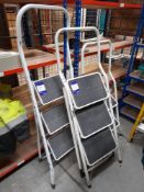 3 x Various Step Ladders