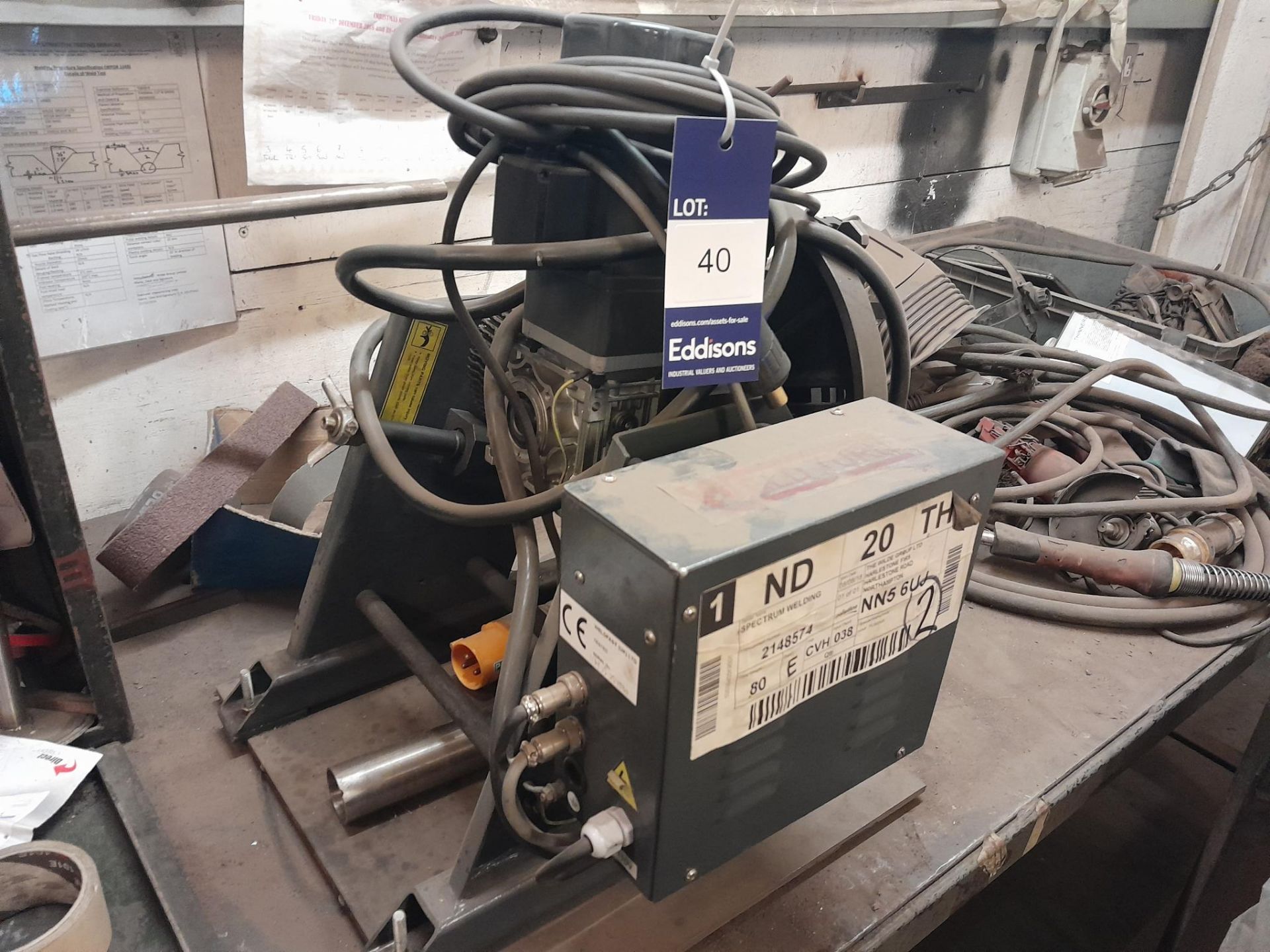 Weldfast rotating welding table, Serial Number 080