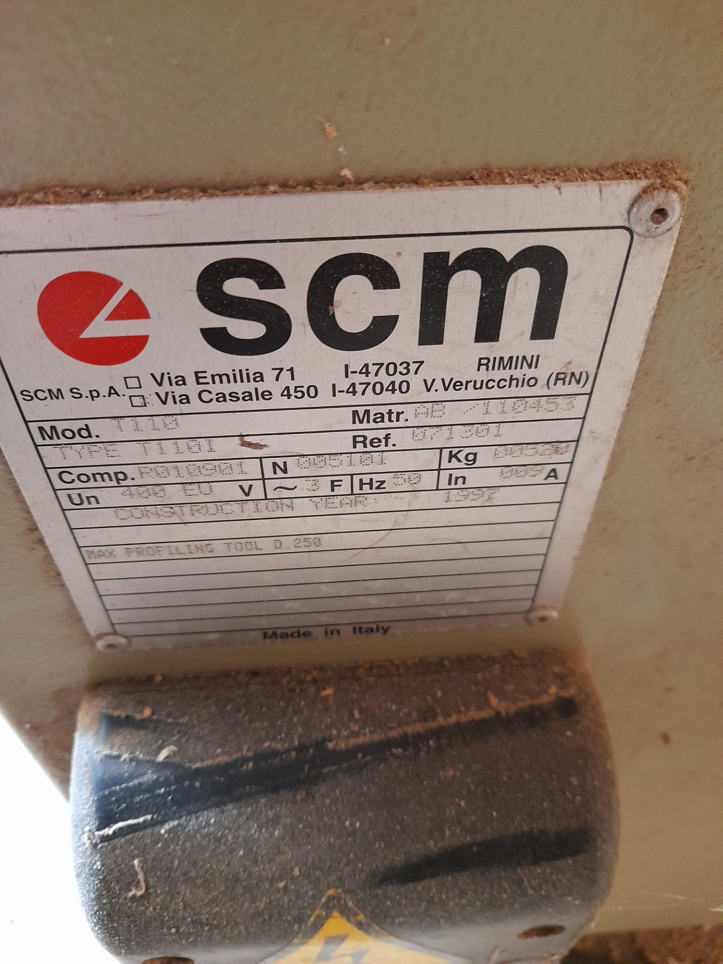 SCM T110 Spindle Moulder with Steff 2034 Power Fee - Bild 6 aus 8