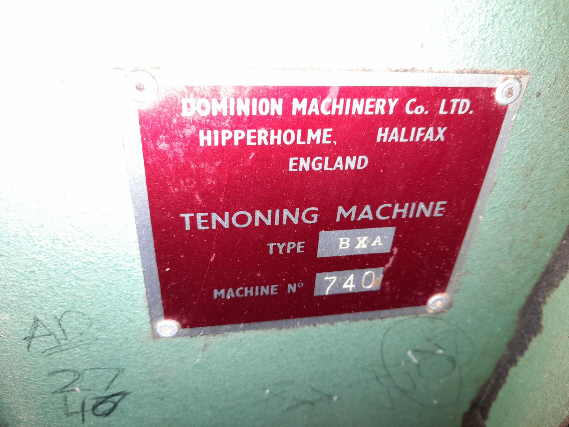 Dominion BXA twin head tenoning machine, Serial Nu - Bild 5 aus 6