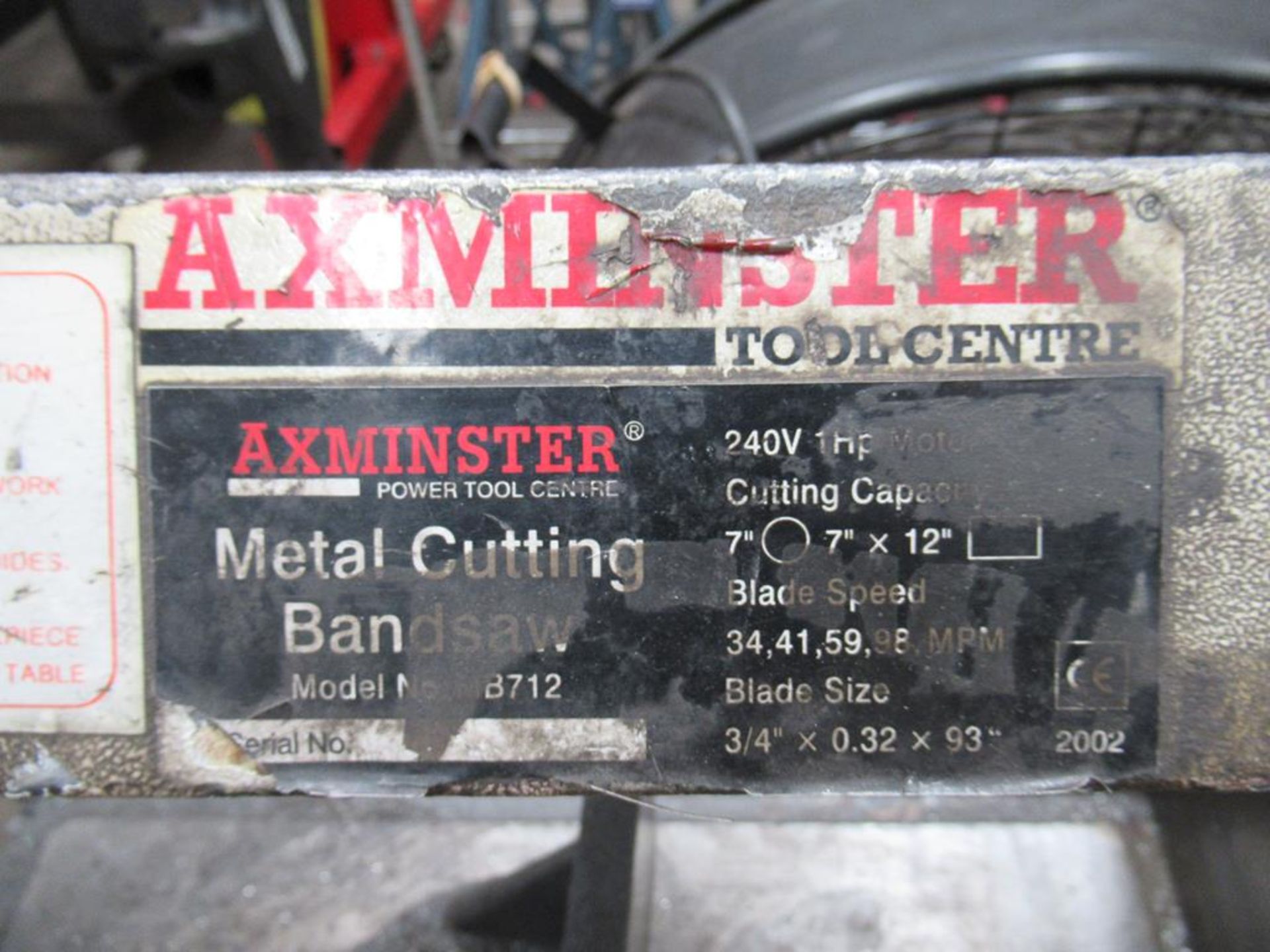 Axminster Metal Cutting Bandsaw. Model MB712 240V - Image 2 of 4