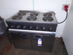 Lincat 6 hob electric cooker/oven, 3 phase