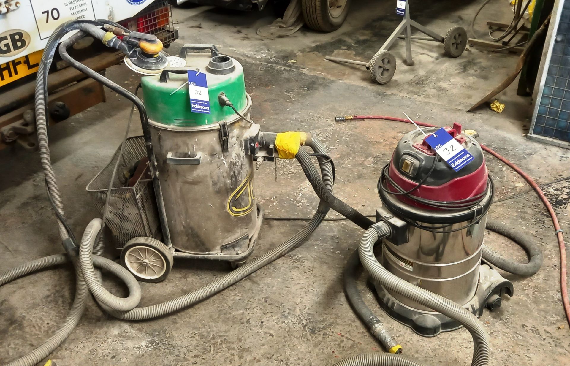 3 x Various Industrial Vacuums (1 Vacuum faulty) - Image 2 of 2