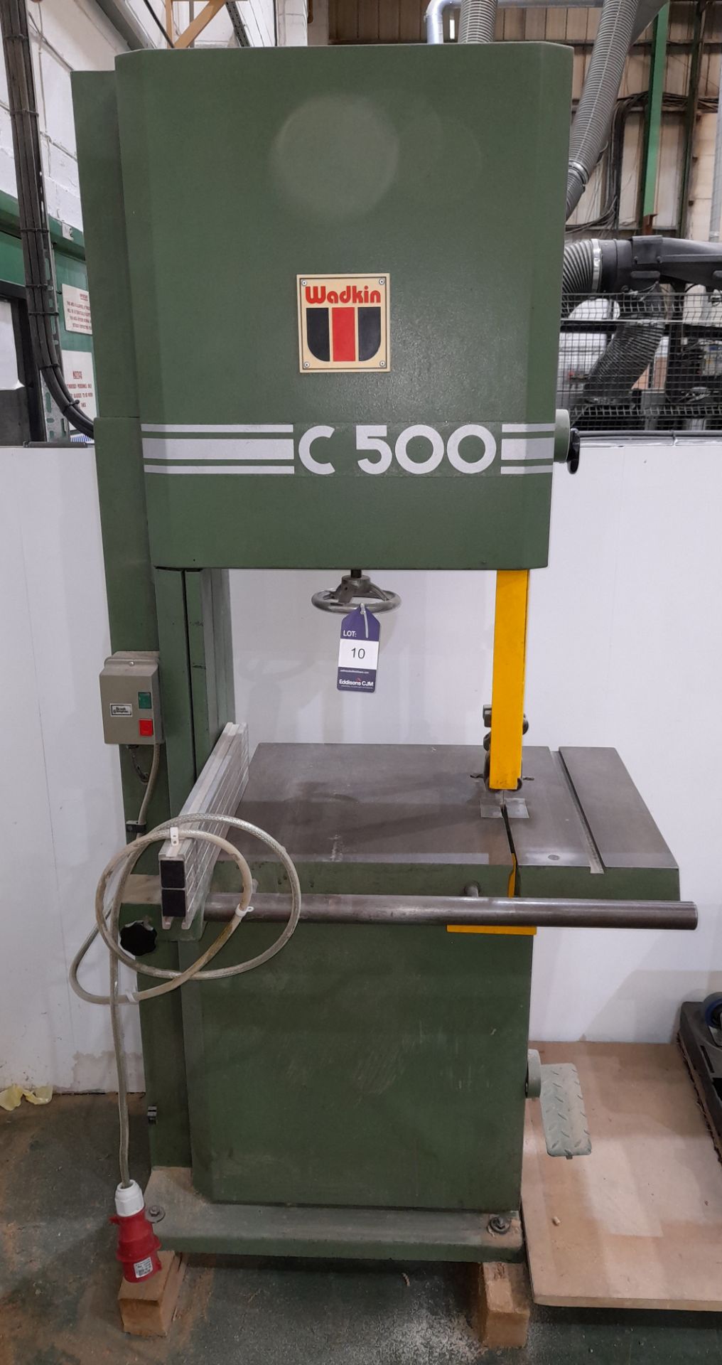 Wadkin C500 vertical bandsaw, Serial Number C5-899