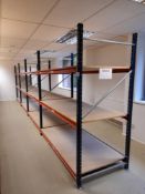 4 Bays of Mecalux ZE-55/7515 Light Duty Racking to include 5 Uprights, circa 2000mm high x 900mm