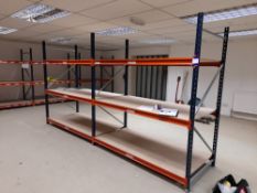 2 Bays of Mecalux ZE-55/7515 Light Duty Racking to include 3 Uprights, circa 2000mm high x 900mm